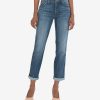 Denim Kut from the Kloth | Catherine High Rise Fab Ab Boyfriend (Qualitative Wash) Qualitative W/Medium Base Wash