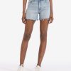 Fit Kut from the Kloth Jane High Rise Short | Jane High Rise Long Short (Keen Wash) Keen W/Medium Base Wash