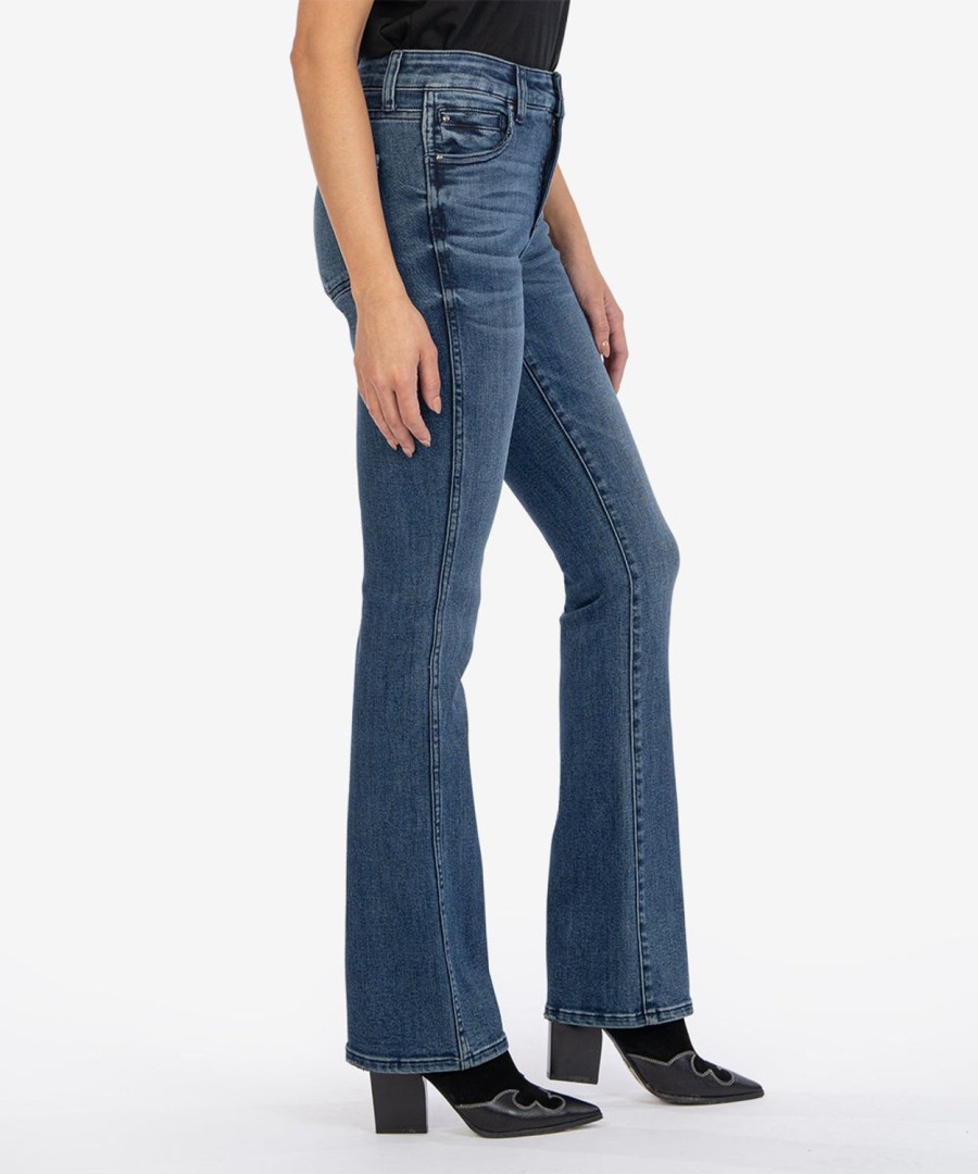 Fit Kut from the Kloth Natalie Boot Cut | Natalie High Rise Fab Ab Bootcut Ethical W/Dk Stone Base Wash