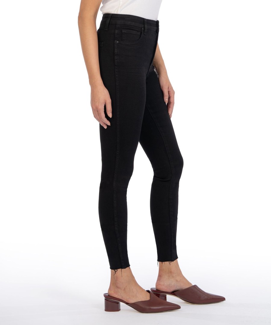 Fit Kut from the Kloth Connie Slim Fit Ankle Skinny | Connie High Rise Fab Ab Ankle Skinny Black