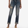 Fit Kut from the Kloth Catherine Boyfriend | Catherine Mid Rise Boyfriend Exuberant W/Dk Stone Base Wash