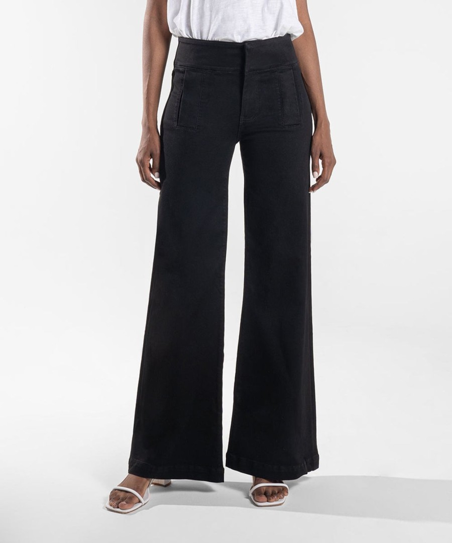 Clothing Kut from the Kloth | Isabel High Rise Flare Trouser Black