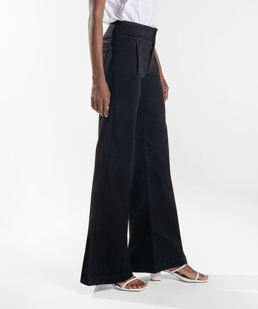 Clothing Kut from the Kloth | Isabel High Rise Flare Trouser Black