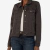 Clothing Kut from the Kloth | Julia Classic Color Denim Jacket Charcoal