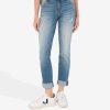 Denim Kut from the Kloth | Catherine Mid Rise Boyfriend, Petite Voice W/Medium Base Wash