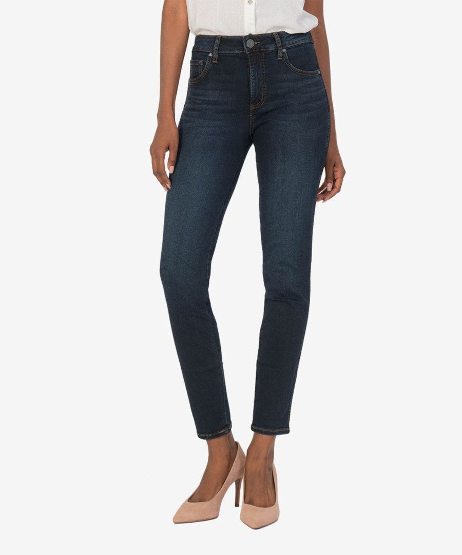 Fit Kut from the Kloth Diana Relaxed Fit Skinny | Diana Fab Ab High Rise Relaxed Fit Skinny (Initiative Wash) Initiative W/Euro Base Wash