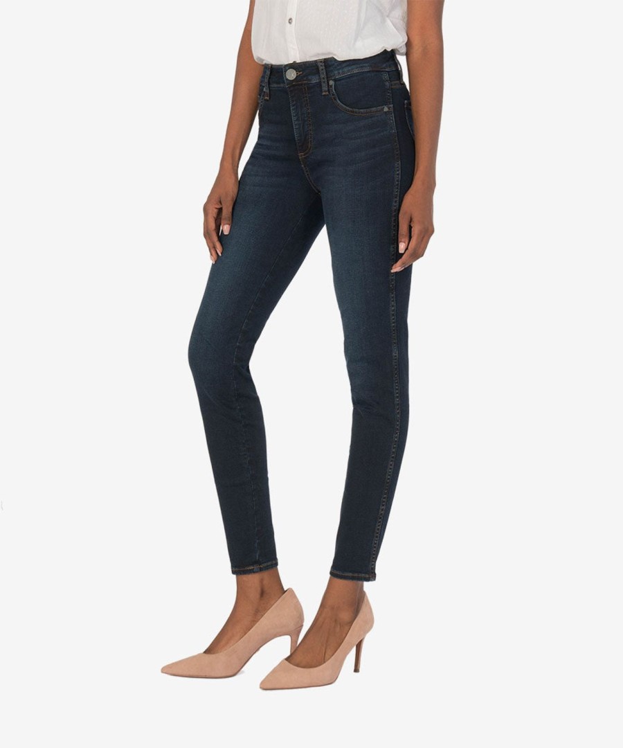 Fit Kut from the Kloth Diana Relaxed Fit Skinny | Diana Fab Ab High Rise Relaxed Fit Skinny (Initiative Wash) Initiative W/Euro Base Wash