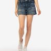 Denim Kut from the Kloth | Jane High Rise Short Boosted W/Dk Base Wash