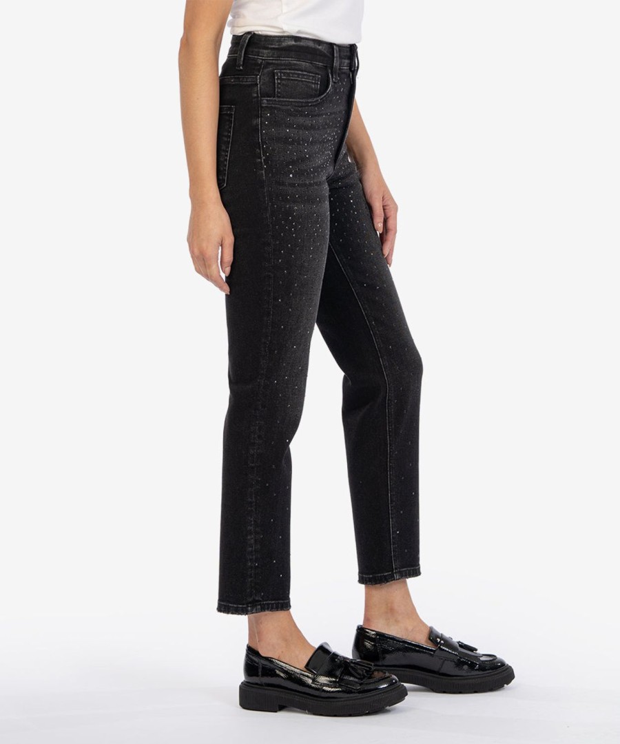 Denim Kut from the Kloth | Racheal High Rise Fab Ab Mom Jean Black