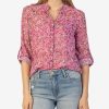 Clothing Kut from the Kloth | Jasmine Chiffon Blouse Potenza-Lavender Wish/Pink