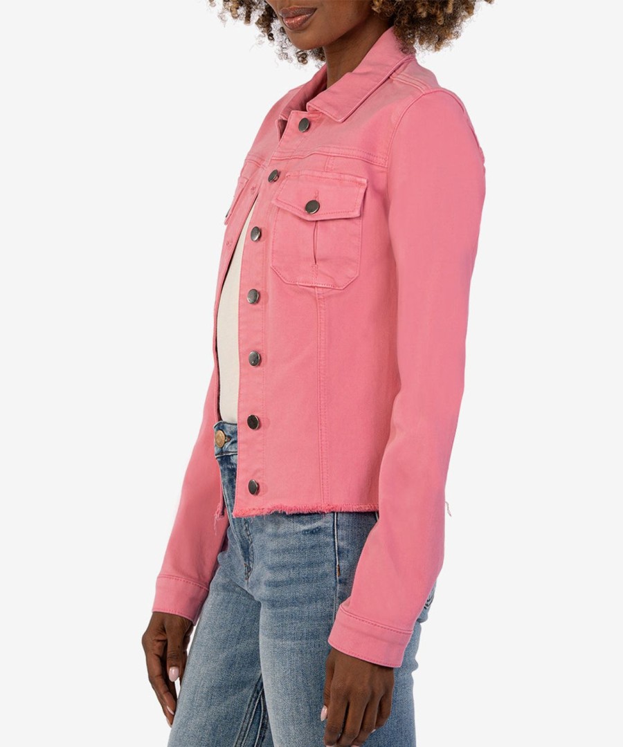 Clothing Kut from the Kloth | Kara Denim Jacket Plush Pink