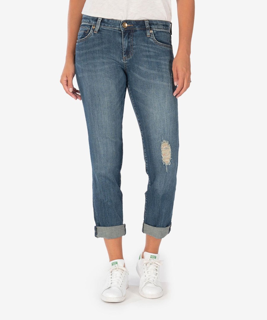 Denim Kut from the Kloth | Catherine Mid Rise Boyfriend