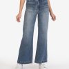 Denim Kut from the Kloth | Meg High Rise Wide Leg (Clear Wash) Clear W/Dk Stone Base Wash