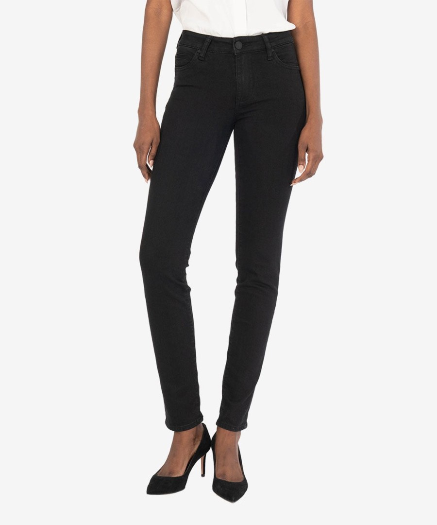 Fit Kut from the Kloth Diana Relaxed Fit Skinny | Diana Mid Rise Relaxed Fit Skinny, Exclusive ( ) Black