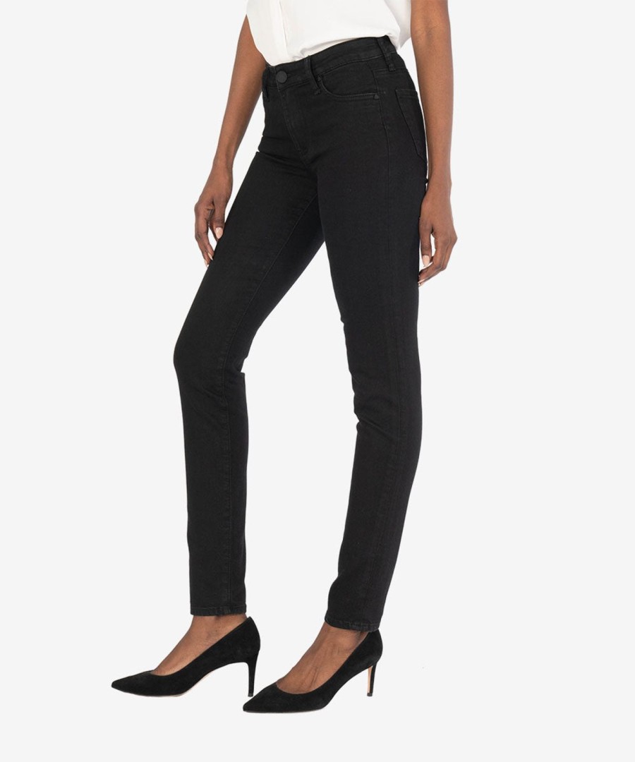 Fit Kut from the Kloth Diana Relaxed Fit Skinny | Diana Mid Rise Relaxed Fit Skinny, Exclusive ( ) Black