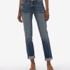 Fit Kut from the Kloth Catherine Boyfriend | Catherine Mid Rise Boyfriend Potential W/Dk Stone Base Wash