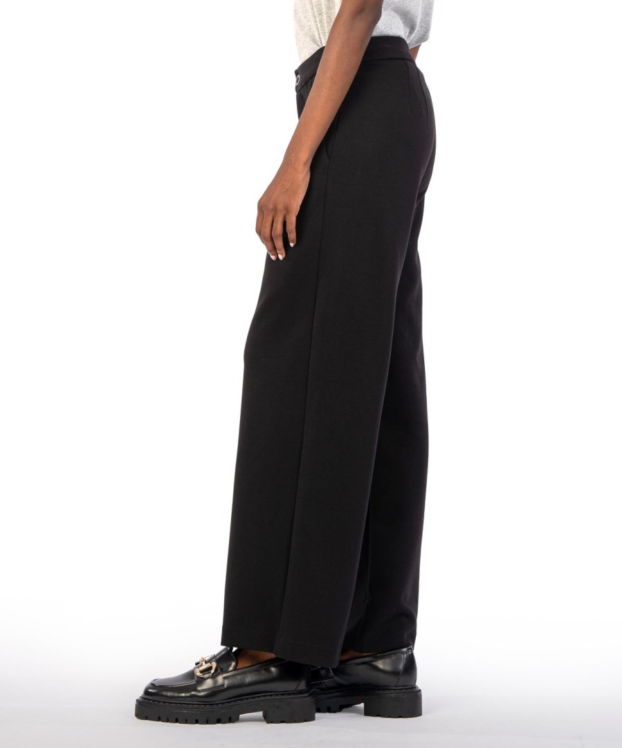 Clothing Kut from the Kloth | Meg Ponte High Rise Wide Leg Trouser Black