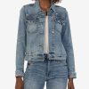 Clothing Kut from the Kloth | Ada Crop Denim Jacket Pleasant W/Medium Base Wash