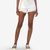 Fit Kut from the Kloth Jane High Rise Short | Jane High Rise Long Short Optic White