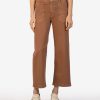 Fit Kut from the Kloth Meg Wide Leg | Meg Wide Leg Twill Pant Mocha