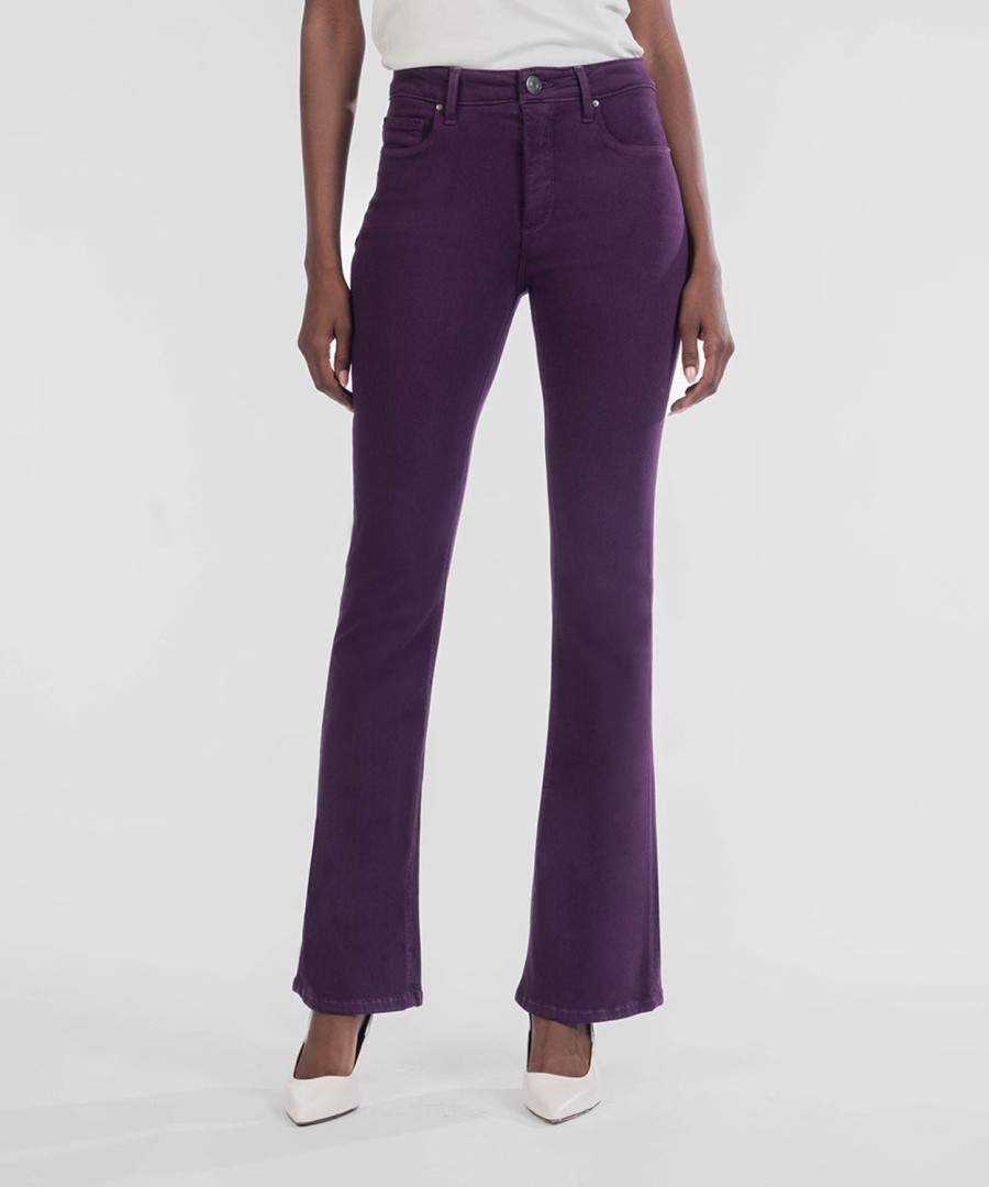 Clothing Kut from the Kloth | Ana High Rise Fab Ab Flare, Exclusive Blackberry