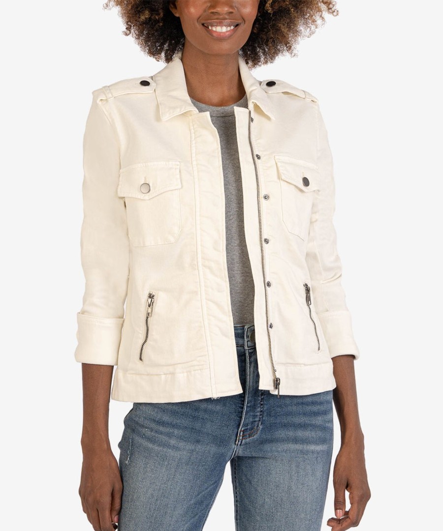 Clothing Kut from the Kloth | Amanda Utility Jacket Ecru