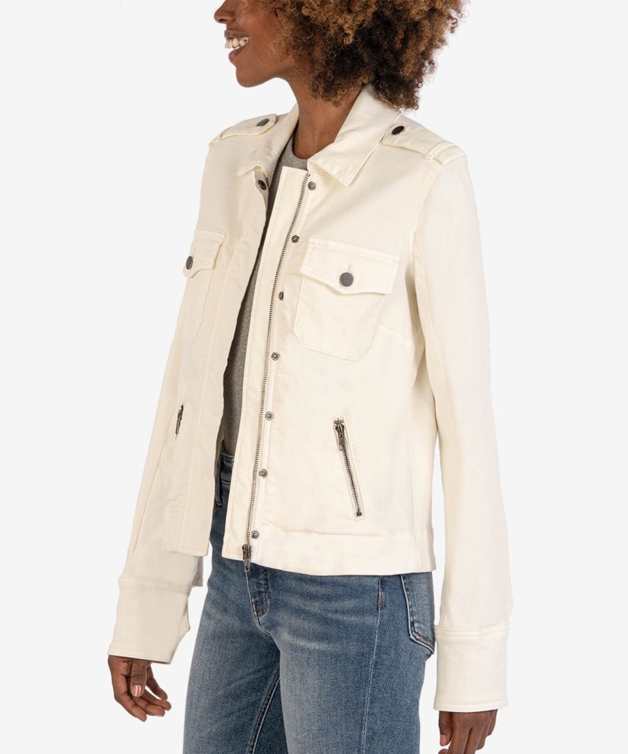 Clothing Kut from the Kloth | Amanda Utility Jacket Ecru