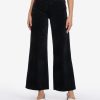 Fit Kut from the Kloth Meg Wide Leg | Meg High Rise Velveteen Wide Leg Trouser Black