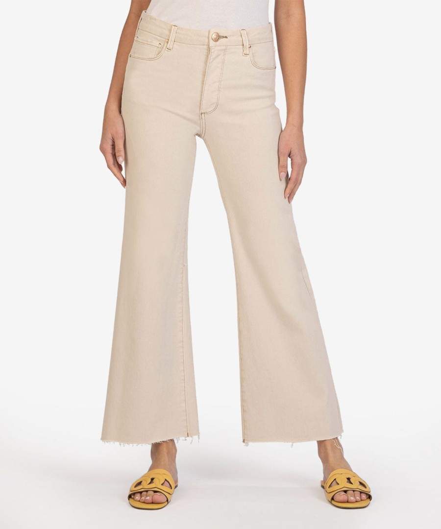 Denim Kut from the Kloth | Meg High Rise Fab Ab Wide Leg ( ) Ecru