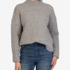 Clothing Kut from the Kloth | Adah Textured Mock Neck Sweater Gray