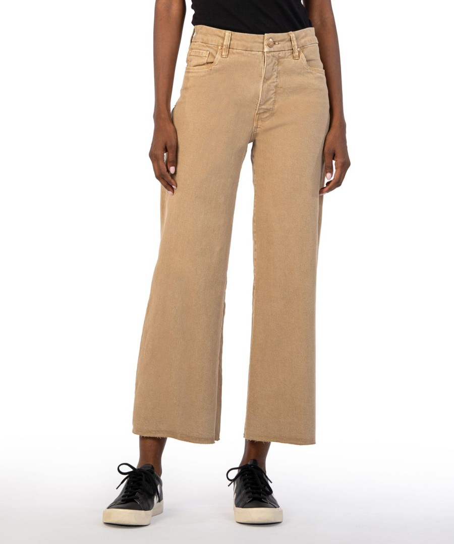 Clothing Kut from the Kloth | Meg High Rise Fab Ab Wide Leg Toast