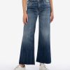 Denim Kut from the Kloth | Meg High Rise Fab Ab Wide Leg, Long Inseam Ludicrous W/Euro Base Wash