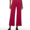 Denim Kut from the Kloth | Meg High Rise Fab Ab Wide Leg Dragon Fruit