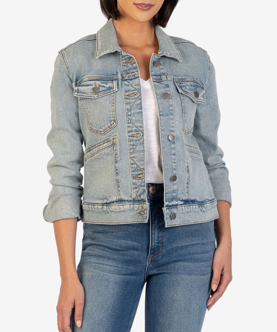 Clothing Kut from the Kloth | Anne Denim Jacket Cultivate W/Vintage Base Wash