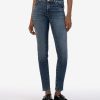 Fit Kut from the Kloth Diana Relaxed Fit Skinny | Diana Mid Rise Curvy Skinny, Exclusive Nagotiated W/Dk Base Wash