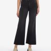 Clothing Kut from the Kloth | Meg Fab Ab High Waist Raw Hem Ankle Wide Leg Jeans Experiences W/Black Base Wash