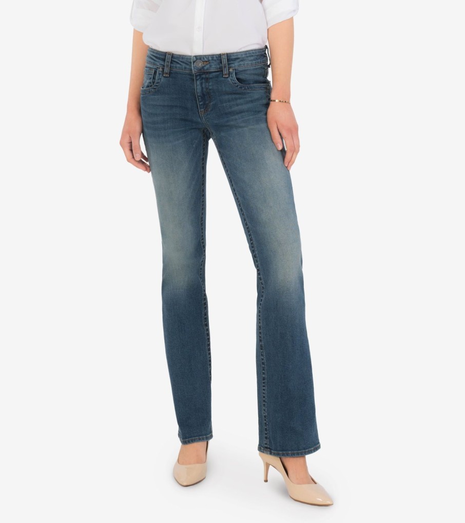 Denim Kut from the Kloth | Kate Low Rise Bootcut, Exclusive (Charm Wash) Charm W/Medium Base Wash