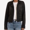 Clothing Kut from the Kloth | Alena Zip Faux Suede Jacket Black