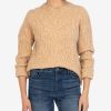 Clothing Kut from the Kloth | Eudora Cable Knit Sweater Oatmeal