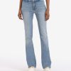 Fit Kut from the Kloth Natalie Boot Cut | Natalie Mid Rise Trouser Bootcut (Moment Wash) Moment W/Medium Base Wash