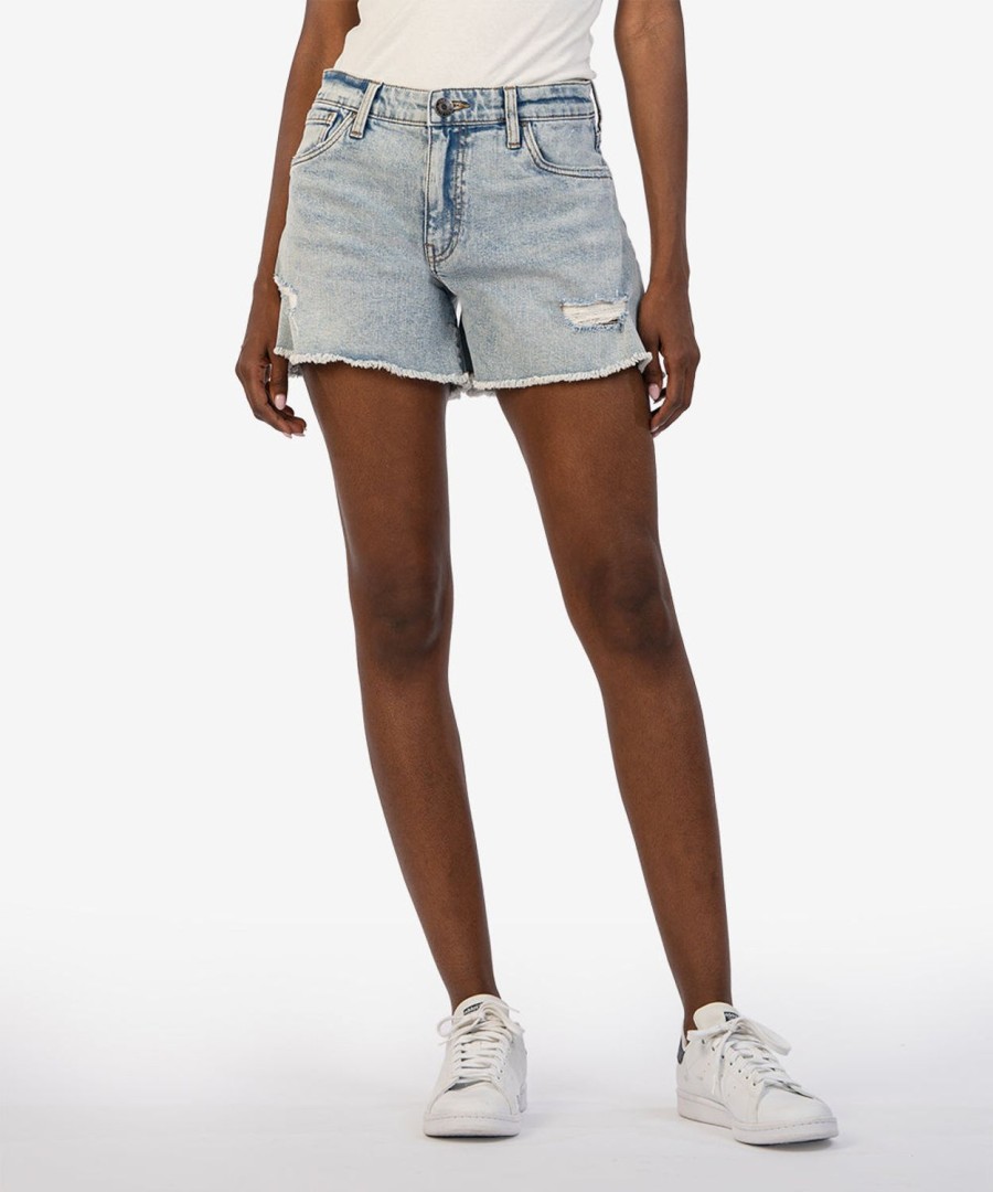 Denim Kut from the Kloth | Jane High Rise Long Short Alight W/New Vintage Base Wash