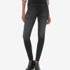 Fit Kut from the Kloth Mia Slim Fit Skinny | Mia High Rise Fab Ab Slim Fit Skinny (Enthused Wash) Enthused W/Black Base Wash