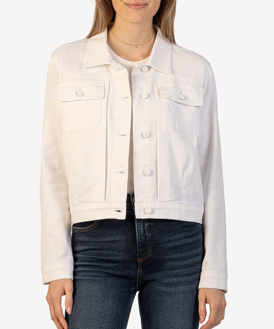 Clothing Kut from the Kloth | Ada Crop Jacket Optic White