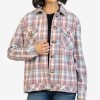 Clothing Kut from the Kloth | Magnolia Plaid Shirt Jacket Dusty Rose/Blue