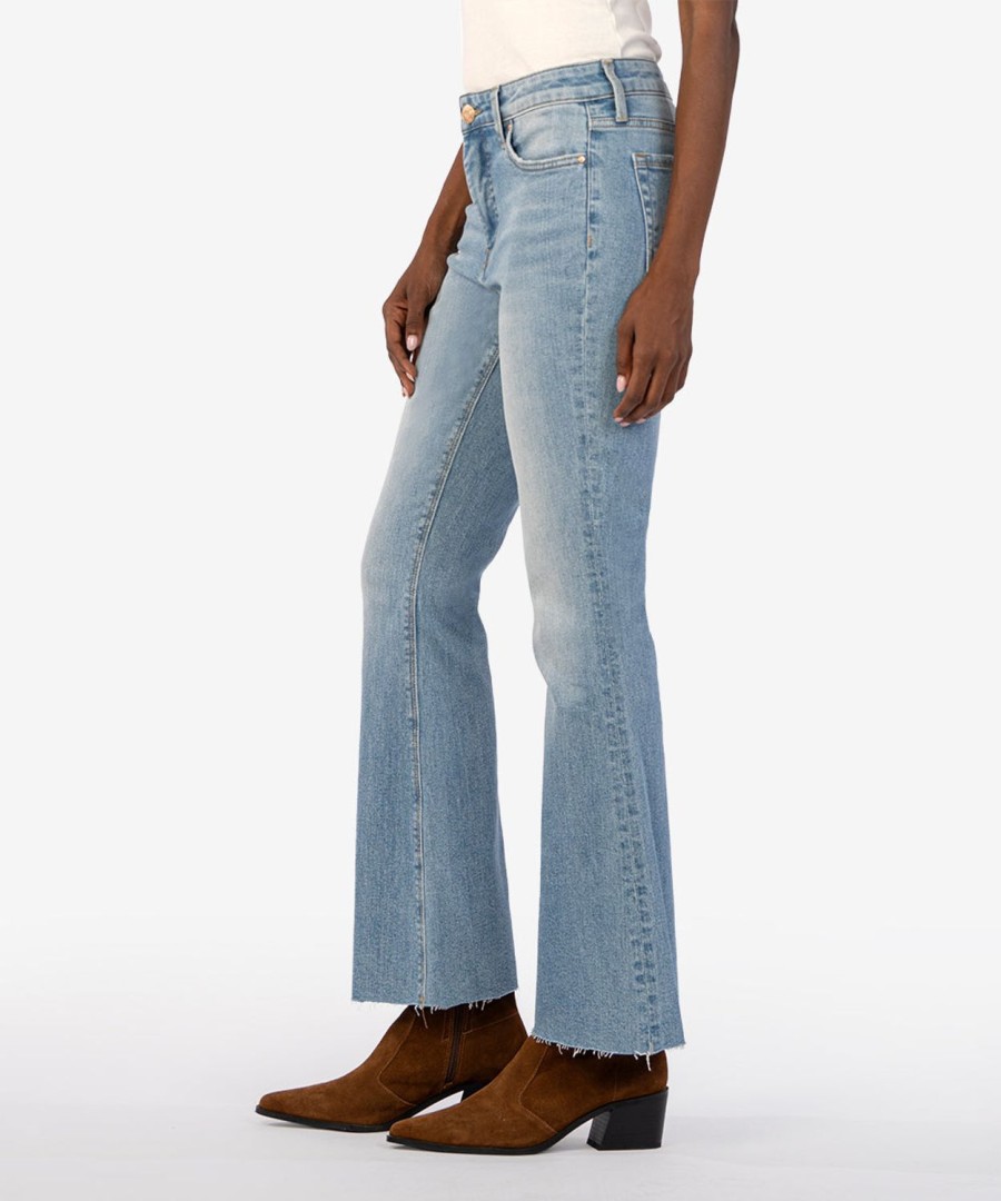 Denim Kut from the Kloth | Stella High Rise Fab Ab Flare Priorities W/Medium Base Wash