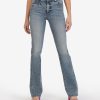 Fit Kut from the Kloth Natalie Boot Cut | Natalie High Rise Fab Ab Bootcut (Cracking Wash) Cracking W/Medium Base Wash