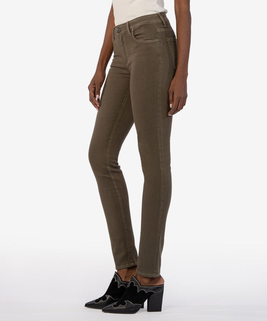 Fit Kut from the Kloth Diana Relaxed Fit Skinny | Diana Mid Rise Relaxed Fit Skinny Thyme