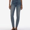 Denim Kut from the Kloth | Connie High Rise Fab Ab Ankle Skinny, Exclusive Expanded W/Med Base Wash