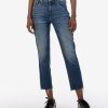 Fit Kut from the Kloth Rachael Mom Jean | Rachael High Rise Fab Ab Mom Jean, Petite Explore W/Darkstone Base Wash