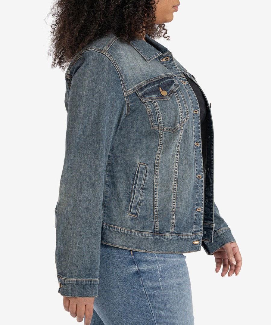 Clothing Kut from the Kloth | Jacqueline Jacket, Plus Liberal W/Med Base Wash